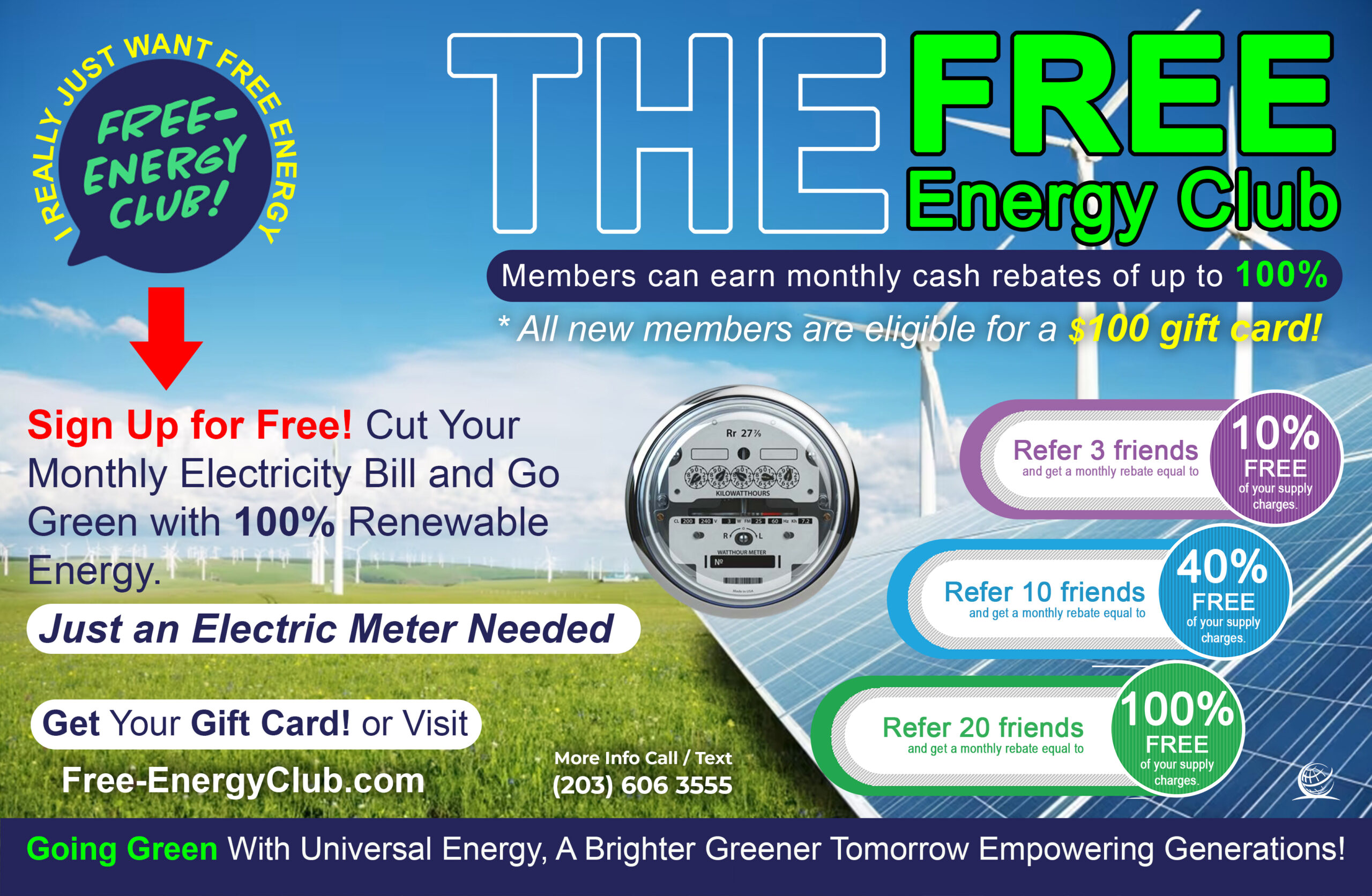 The Free Energy Club - Get Your $100 Gift Card